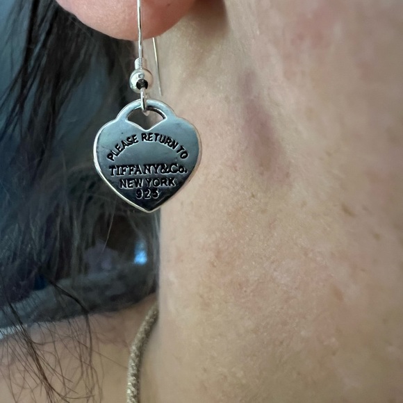 Earrings (homemade) stamped Tiffany & Co - Picture 3 of 9